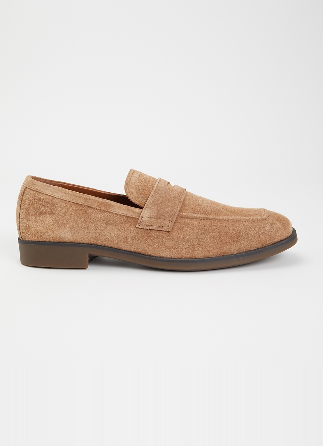Vagabond Shoemakers Troy loafer van suède - voorkant 4 zand