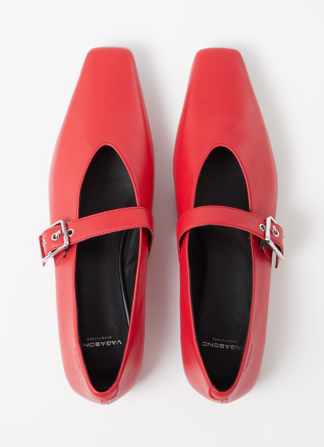 Vagabond Shoemakers Wioletta ballerina van leer - detail 5 rood