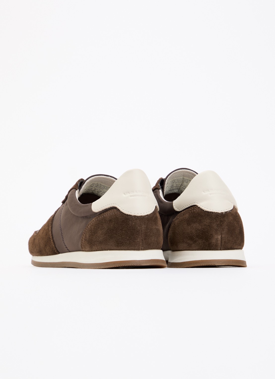 Vagabond Shoemakers Yasmin sneaker met suède details - achterkant donkerbruin