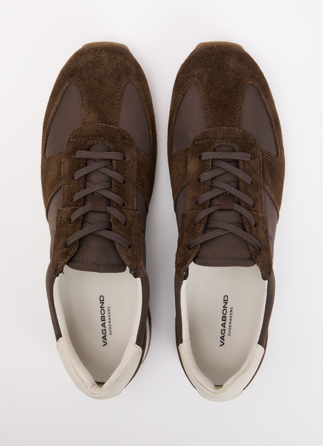 Vagabond Shoemakers Yasmin sneaker met suède details - detail 3 donkerbruin