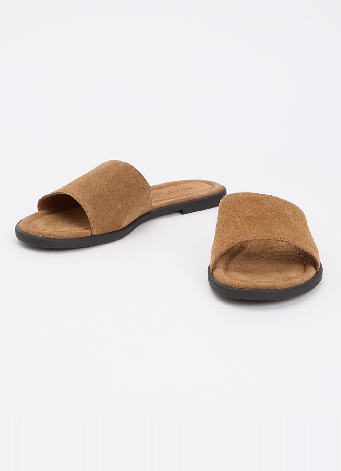 Vagabond Shoemakers Zaida slipper van suède - detail 2 zand