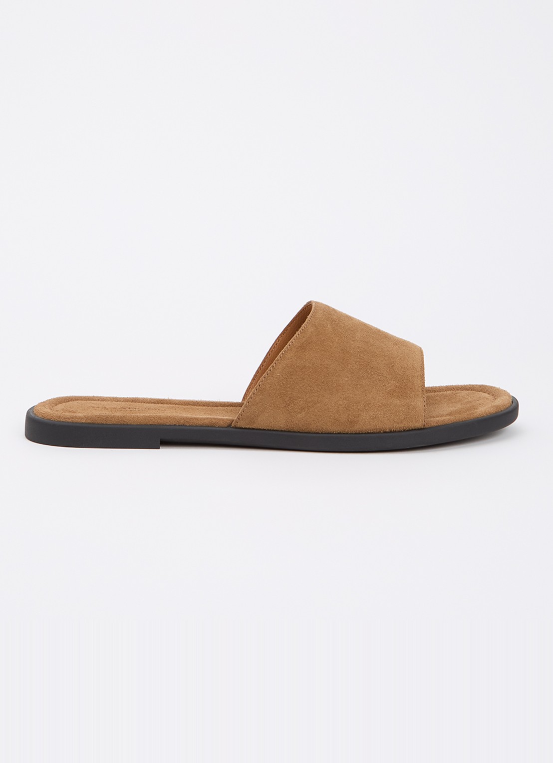 Vagabond Shoemakers Zaida slipper van suède - voorkant 5 zand