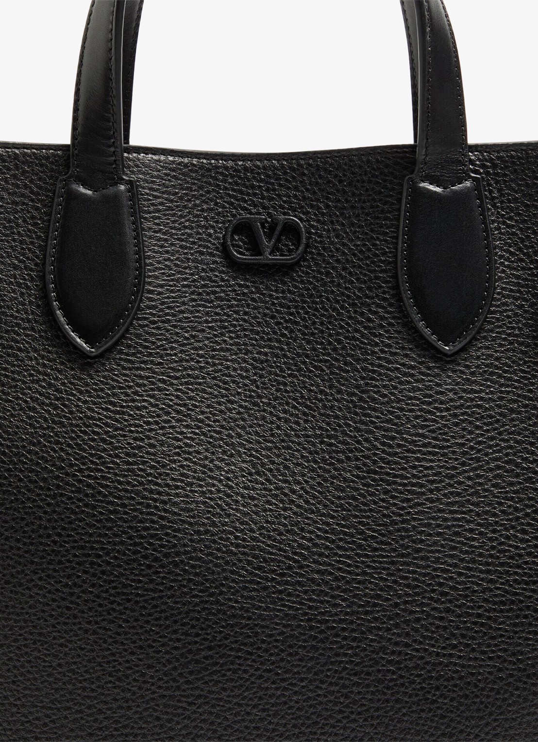 Valentino Garavani Antibes Medium handtas van kalfsleer - detail 6 zwart