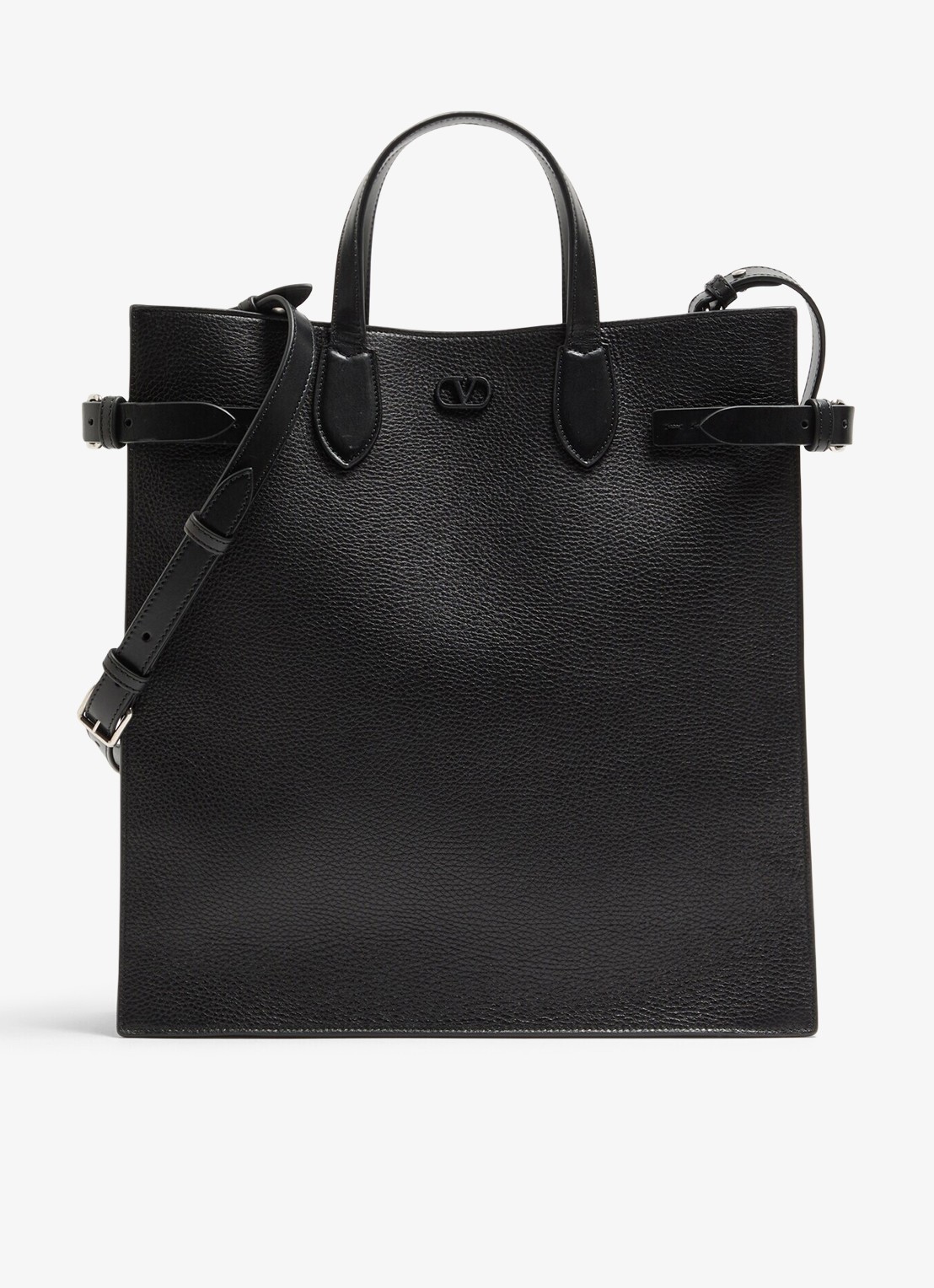 Valentino Garavani Antibes Medium handtas van kalfsleer - voorkant zwart