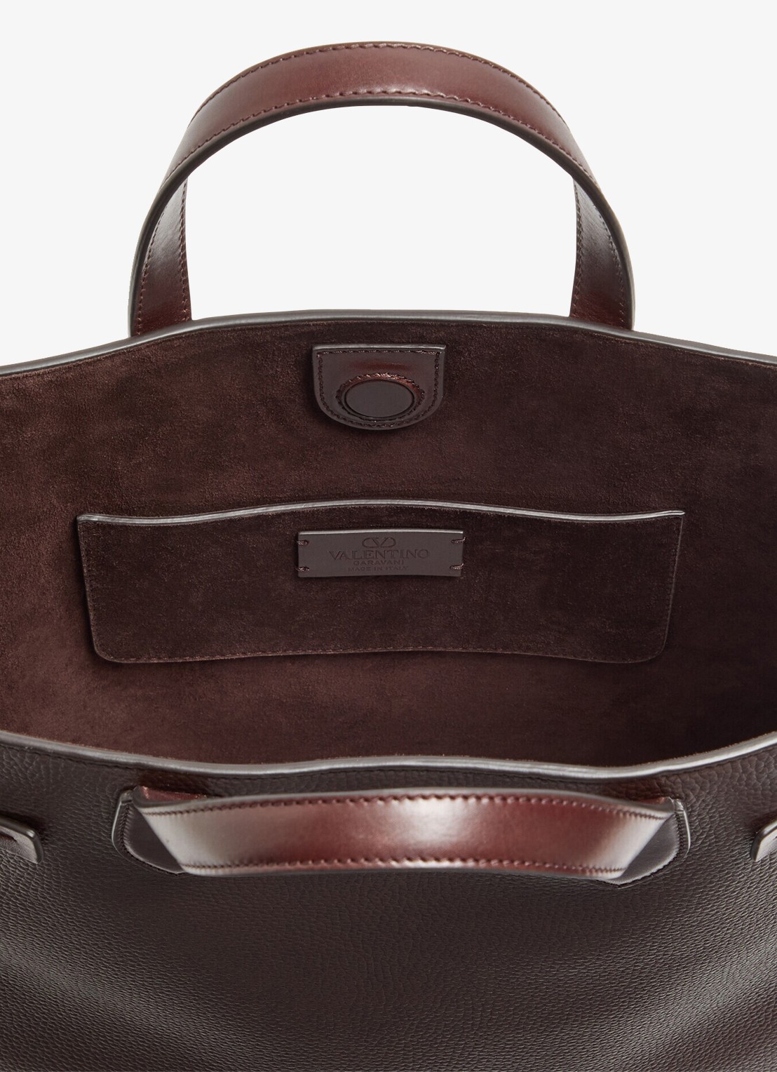 Valentino Garavani Antibes Medium handtas van kalfsleer - detail 5 donkerbruin