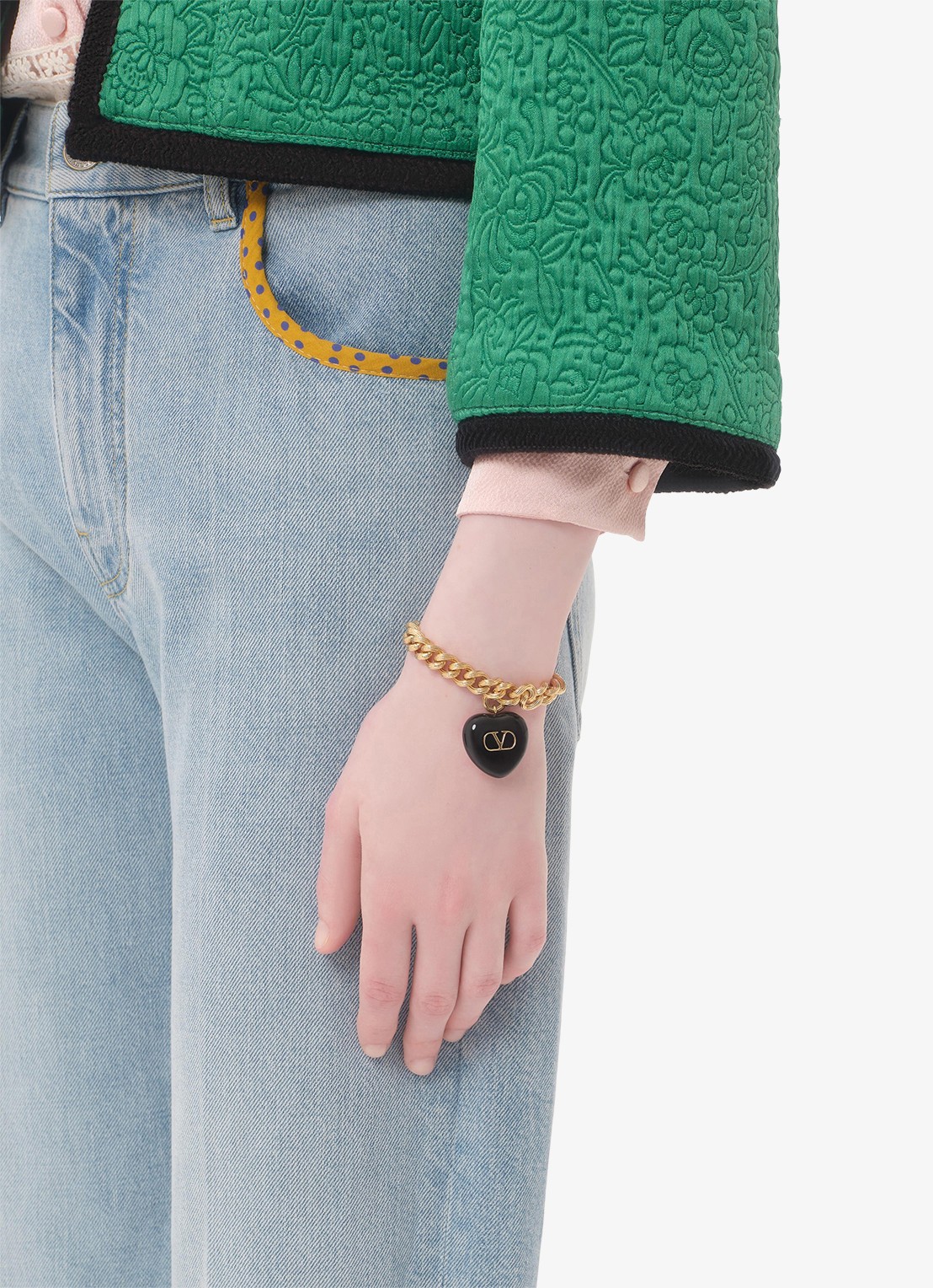 Valentino Garavani Armband met bedel - voorkant 6 goud