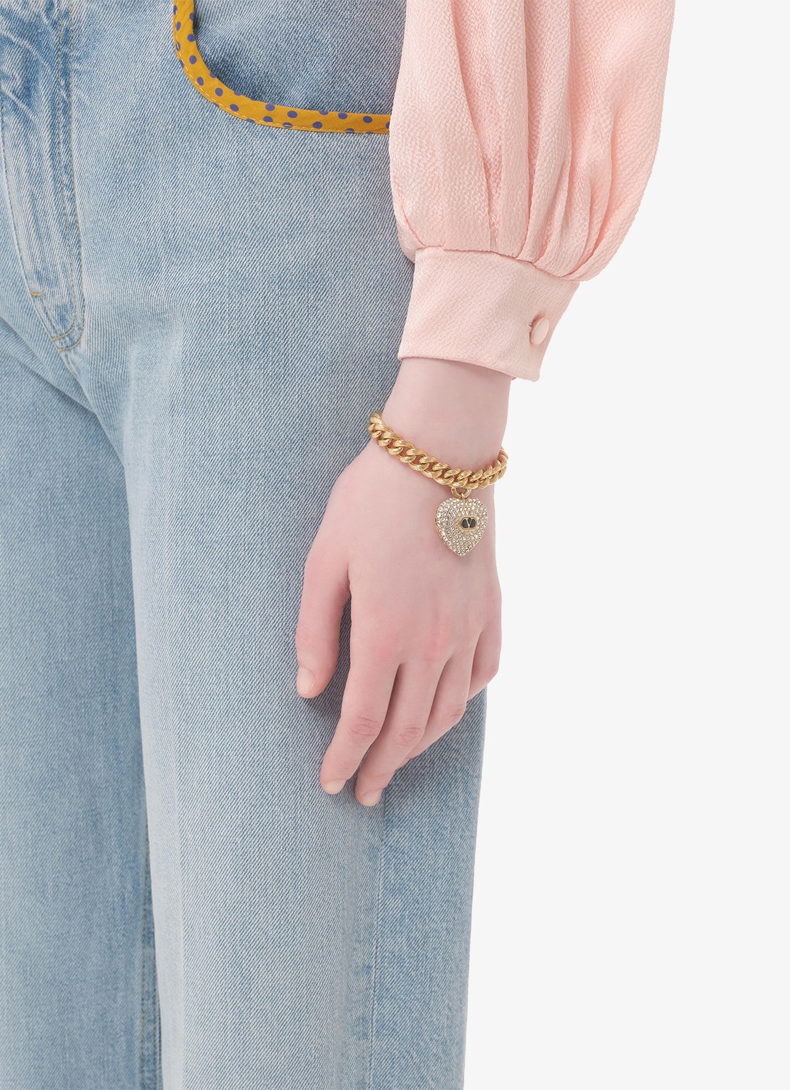 Valentino Garavani Armband met bedel - voorkant 2 goud