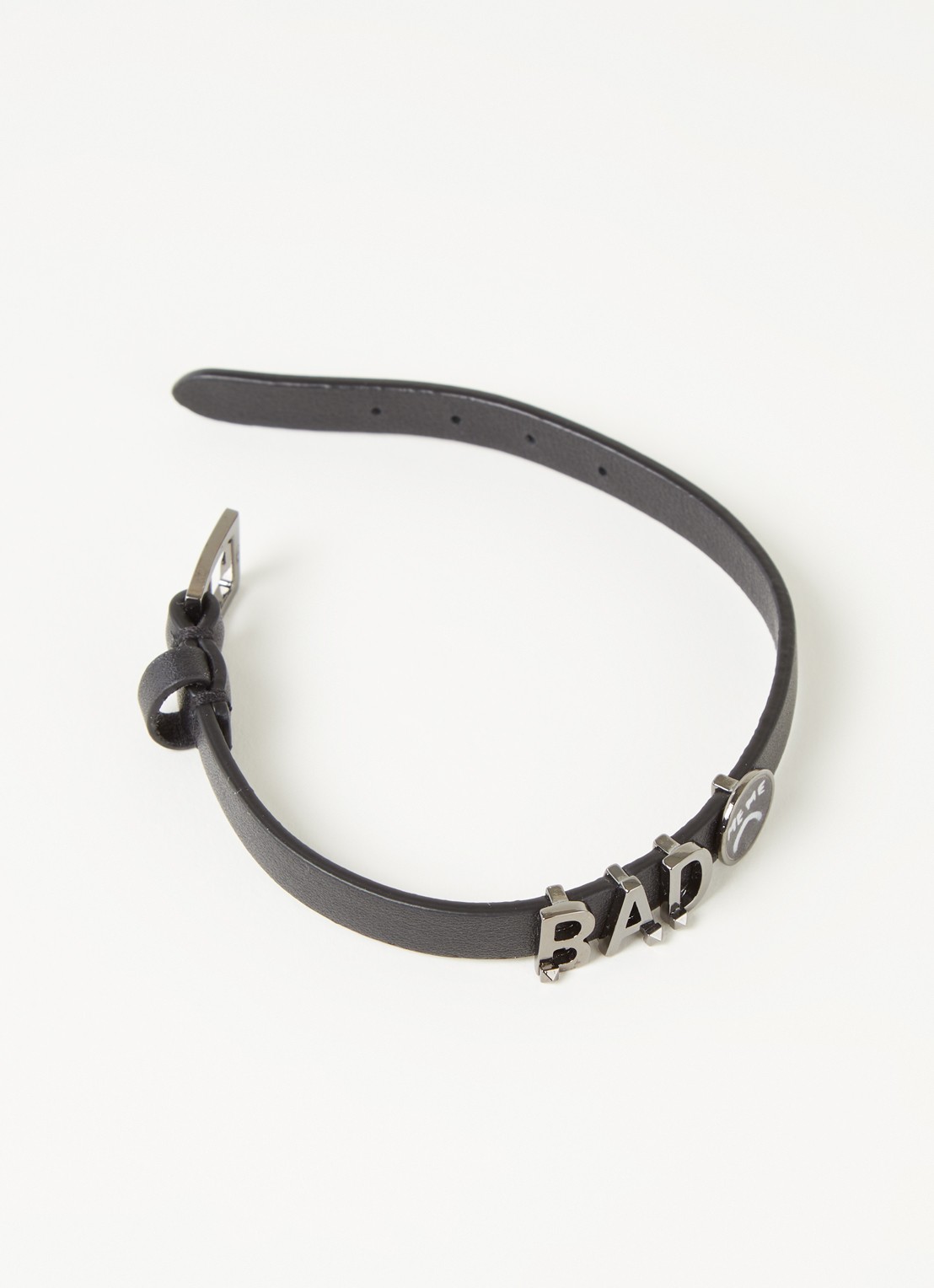 Valentino Garavani Armband van kalfsleer - voorkant 2 zwart
