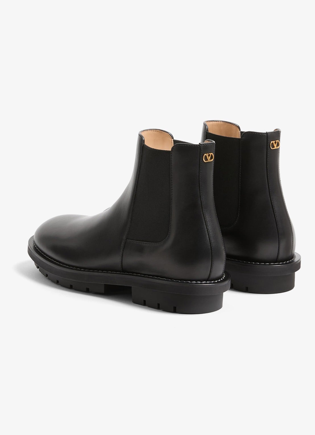 Valentino Garavani Chelsea boot van kalfsleer - achterkant 7 zwart