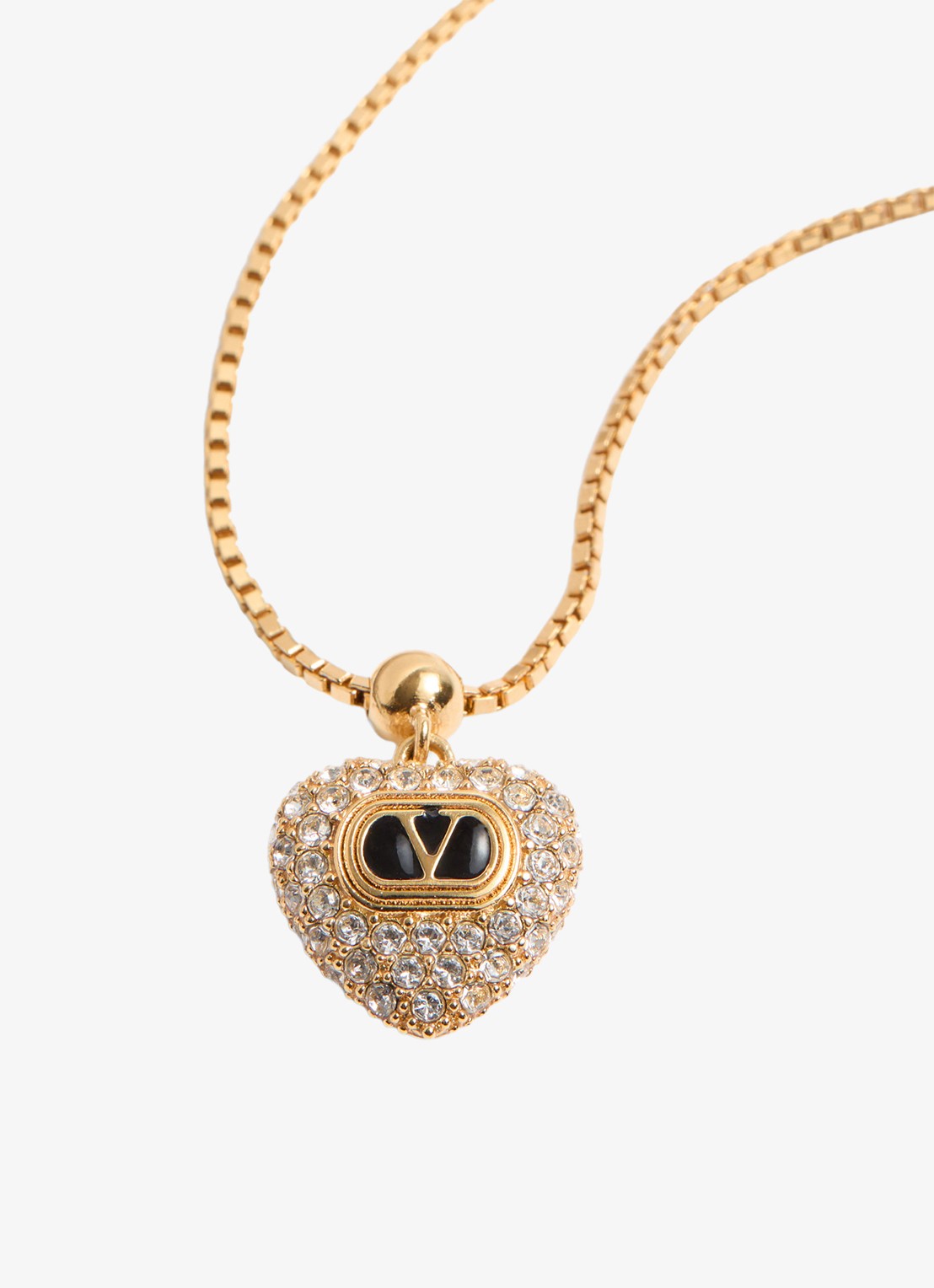 Valentino Garavani Coeur Royal armband met logo - detail 4 goud