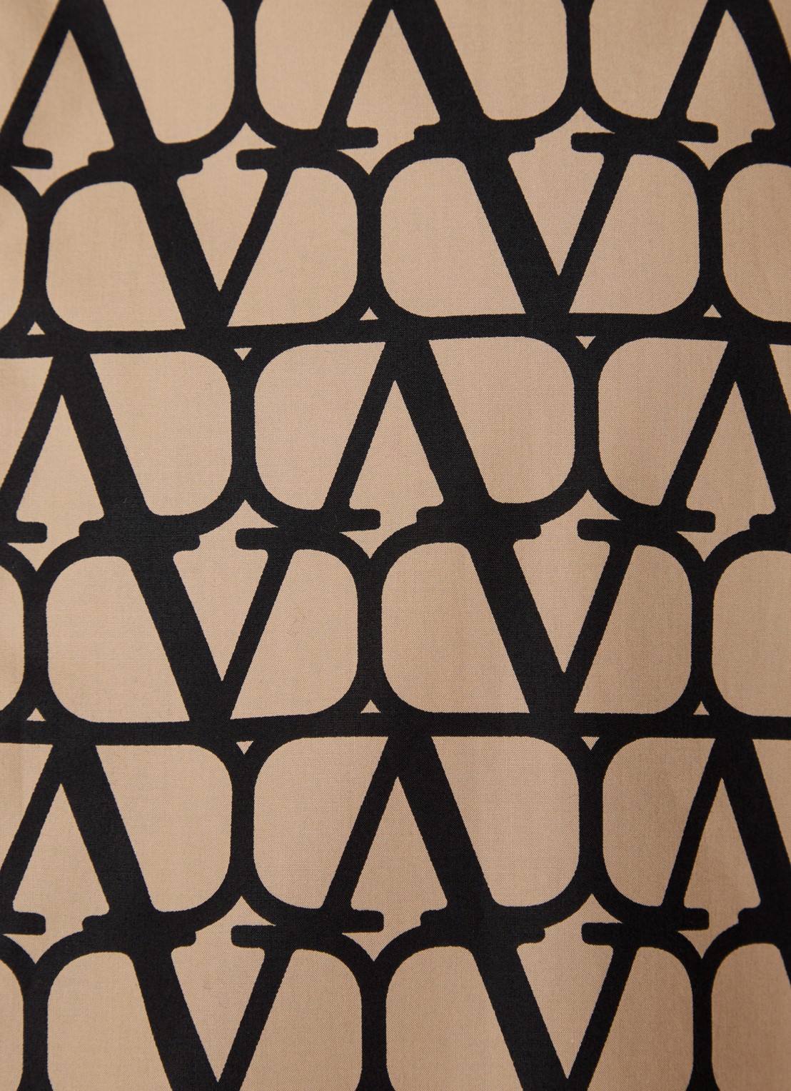 Valentino Garavani Comfort fit overhemd met logoprint - detail 3 beige