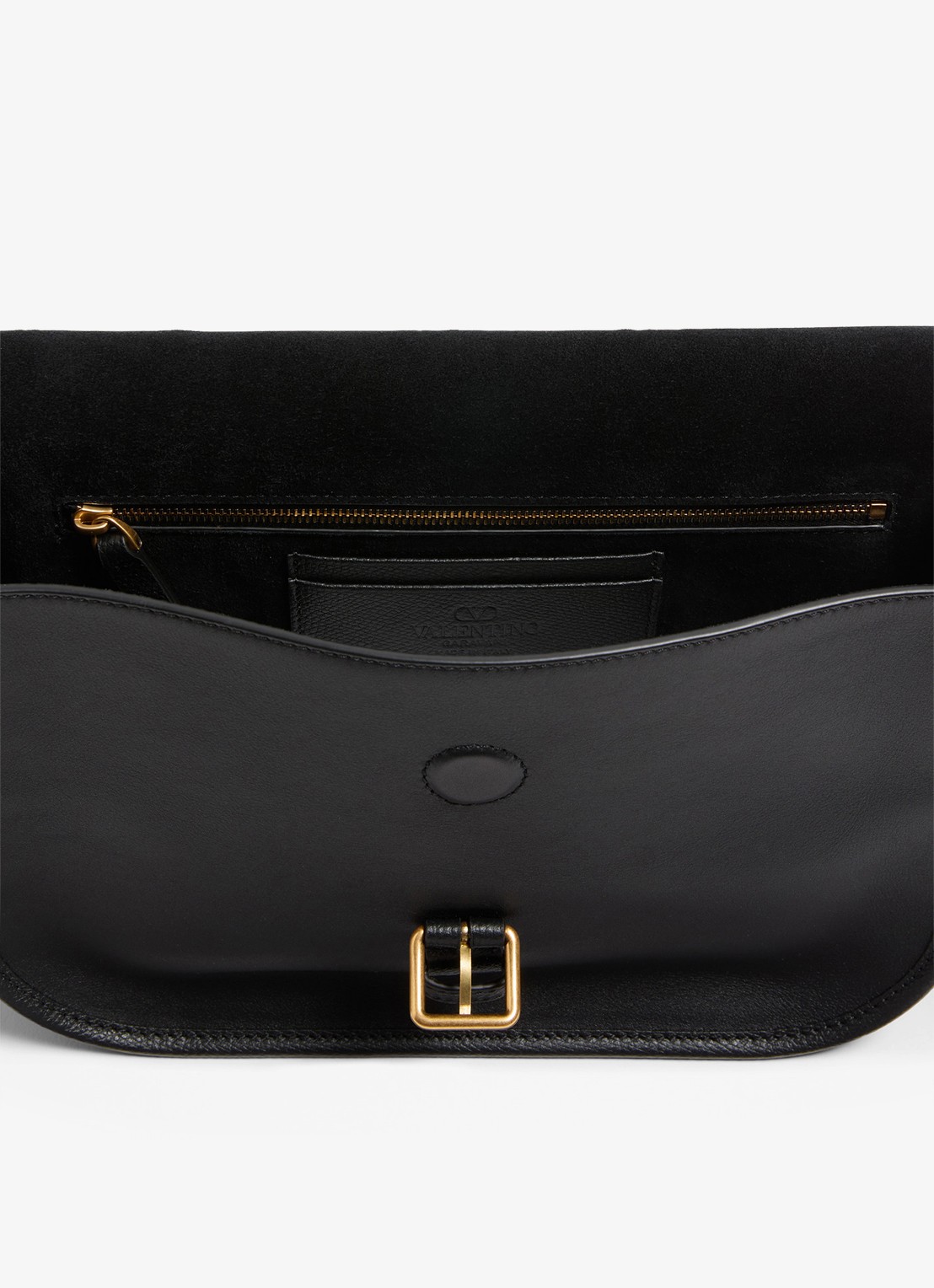 Valentino Garavani Crossbodytas van kalfsleer - detail 5 zwart