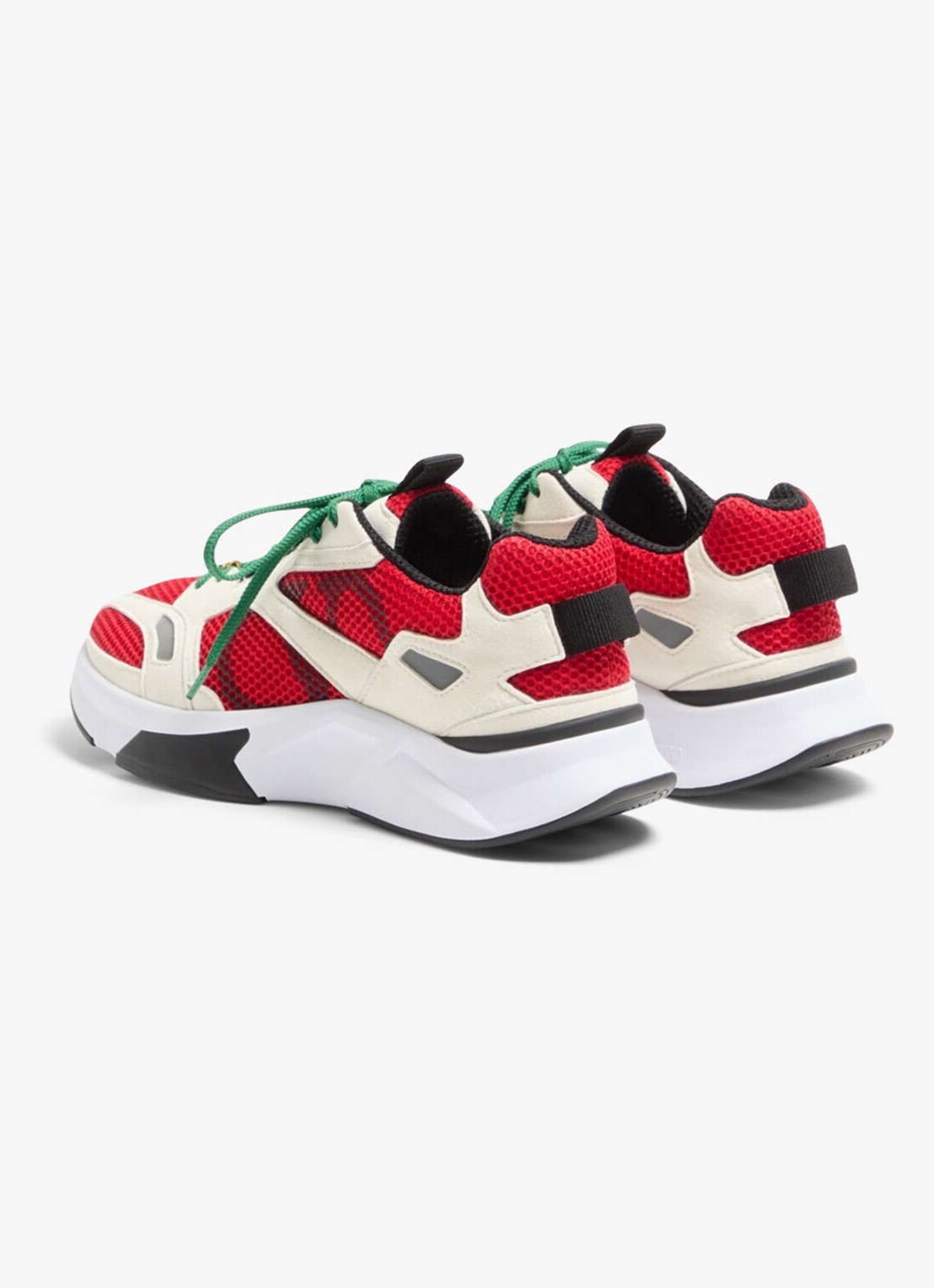 Valentino Garavani Demivee sneaker met suède details - achterkant 8 rood
