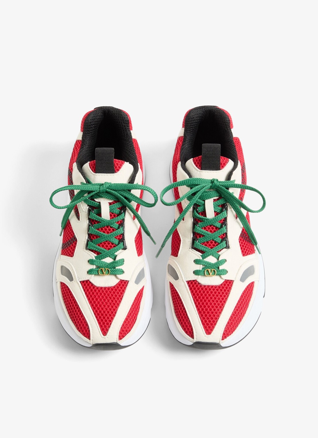 Valentino Garavani Demivee sneaker met suède details - detail 2 rood