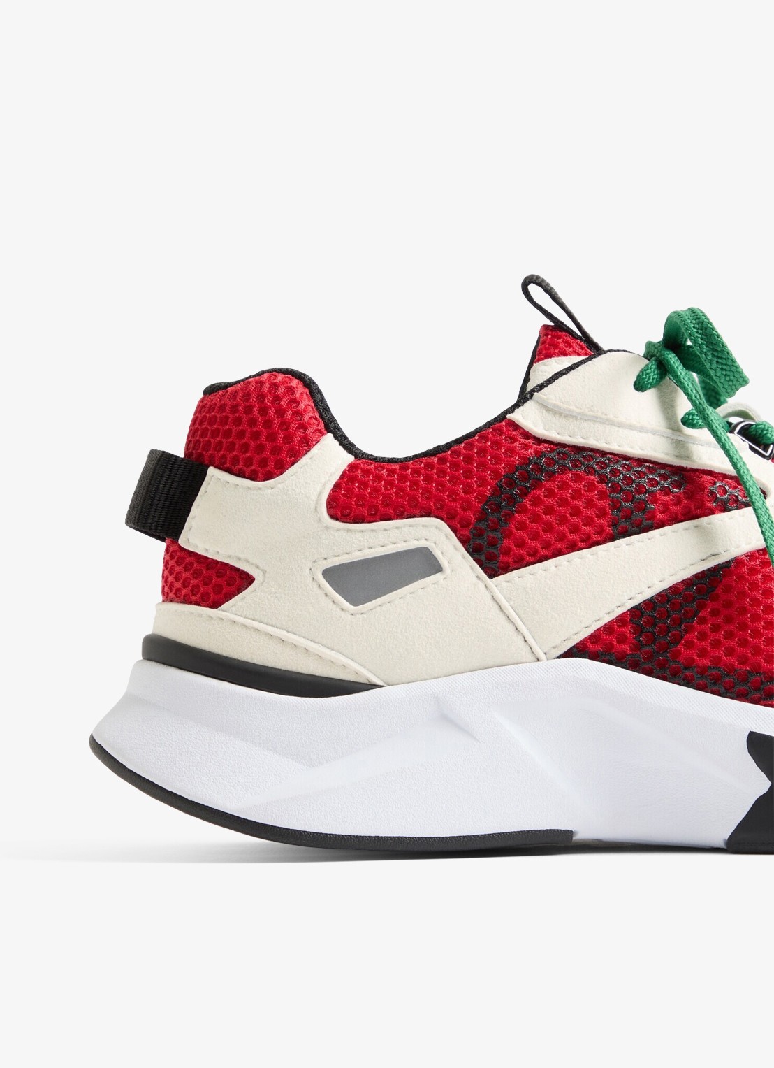 Valentino Garavani Demivee sneaker met suède details - detail 4 rood