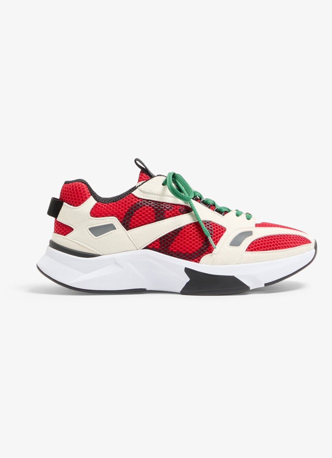 Valentino Garavani Demivee sneaker met suède details - voorkant 6 rood