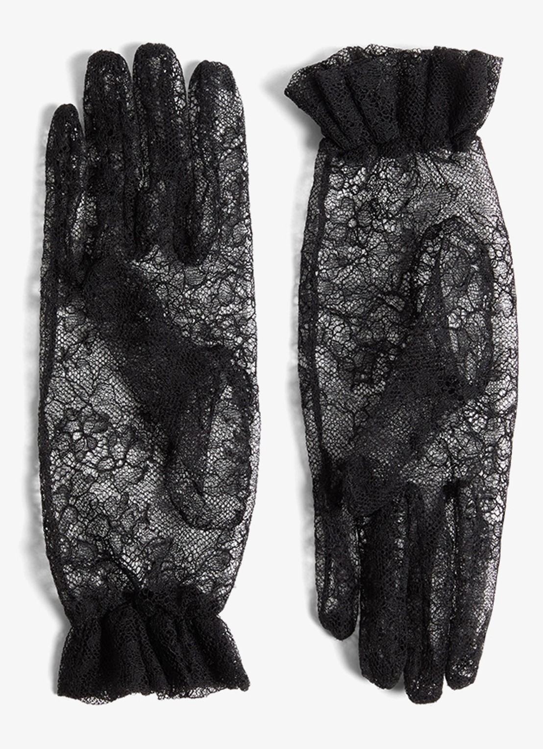 Valentino Garavani Handschoenen van kant - achterkant zwart