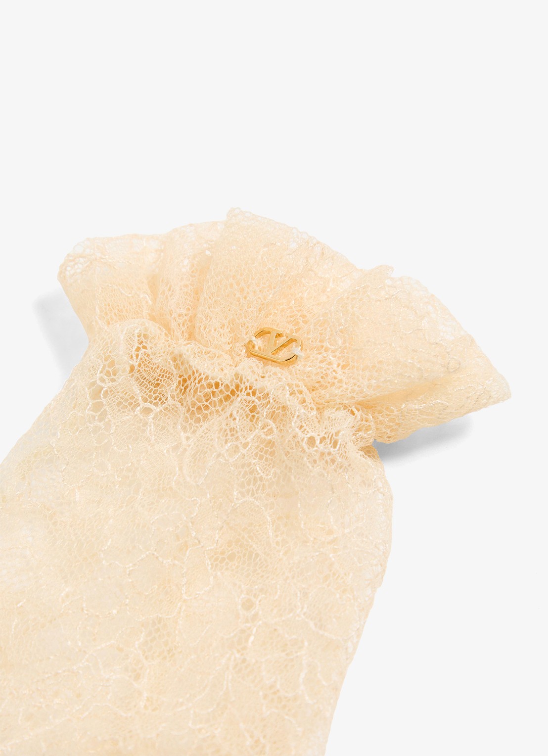 Valentino Garavani Handschoenen van kant - detail 2 creme