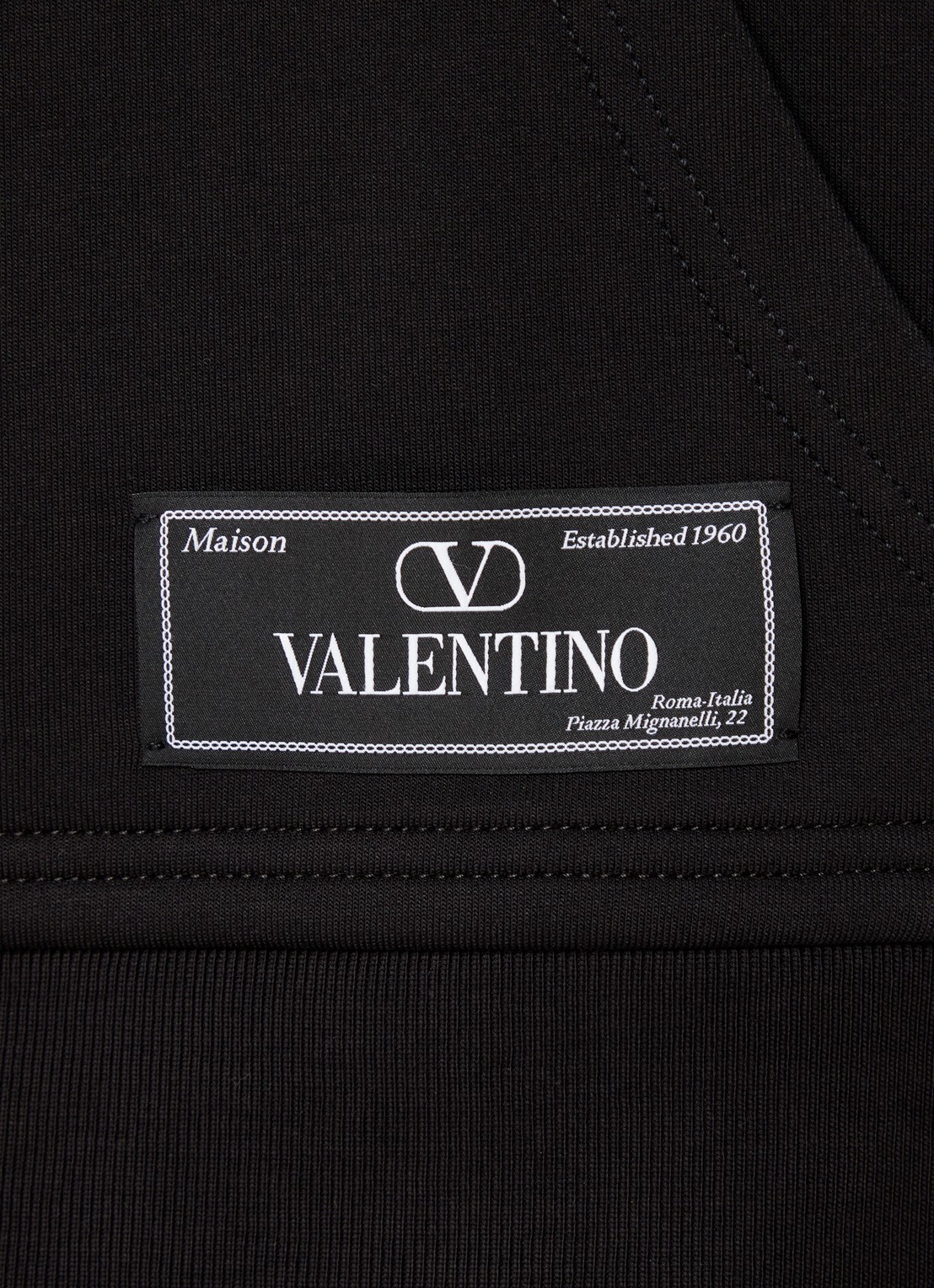 Valentino Garavani Hoodie met logo - detail 5 zwart