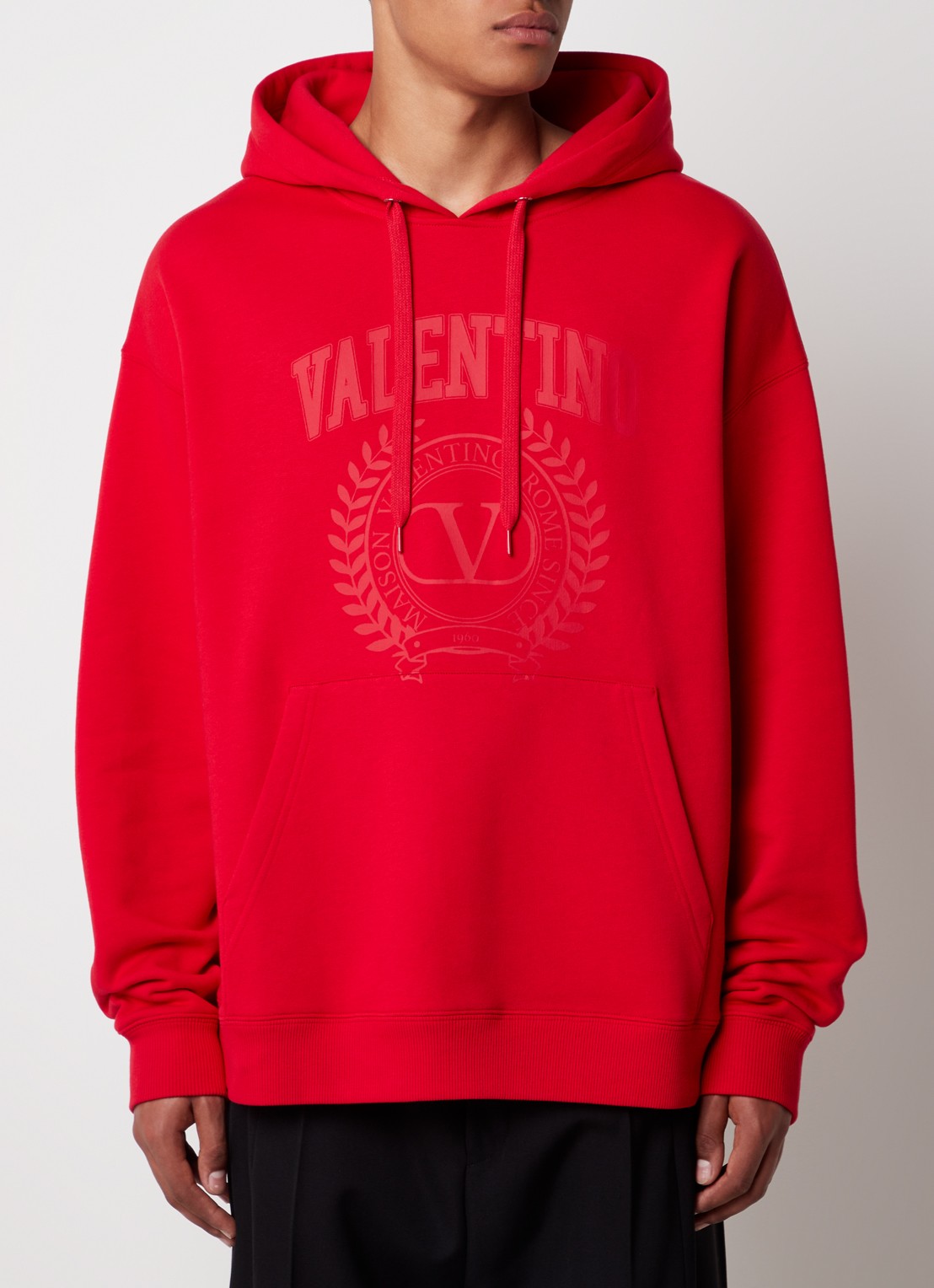 Valentino Garavani Hoodie met logoprint - detail 2 rood