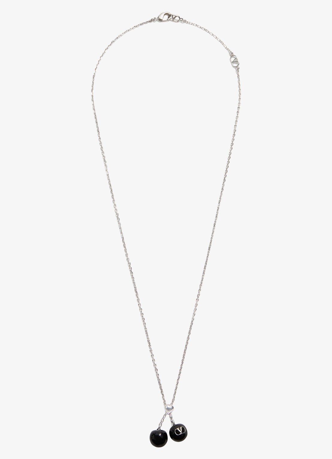 Valentino Garavani Ketting met hanger - voorkant zilver