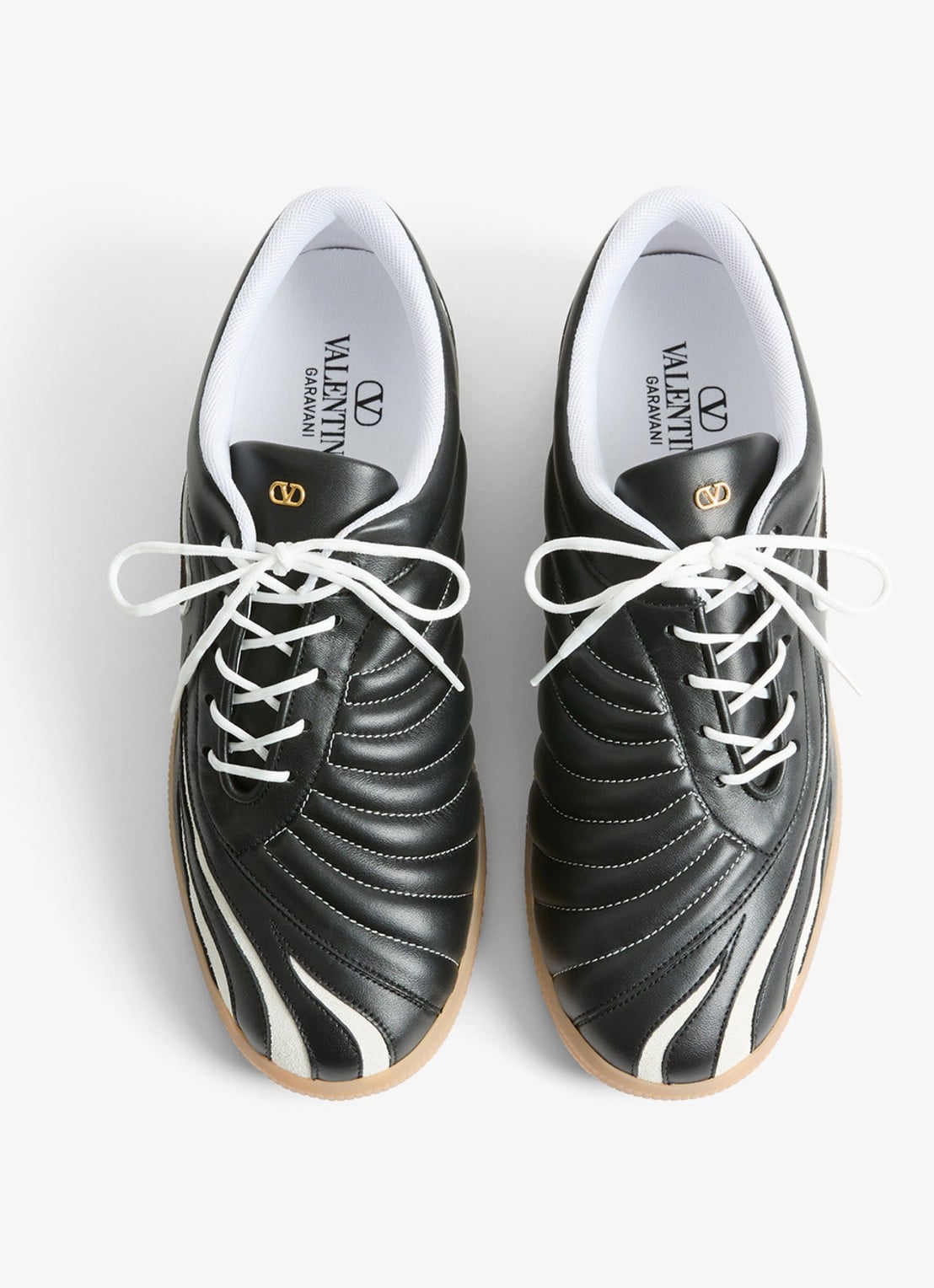 Valentino Garavani Kicky sneaker van geitenleer - detail 3 zwart