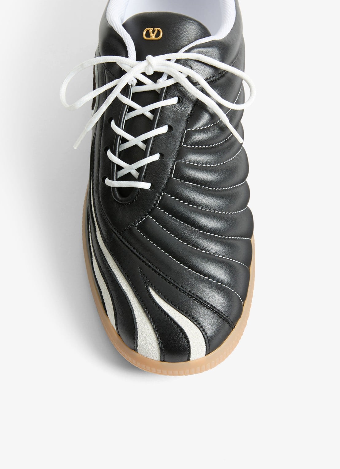 Valentino Garavani Kicky sneaker van geitenleer - detail 4 zwart