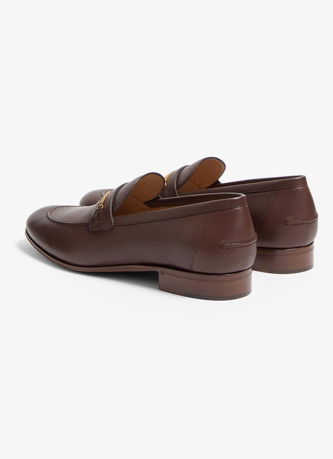 Valentino Garavani Loafer van geitenleer - achterkant 5 bruin