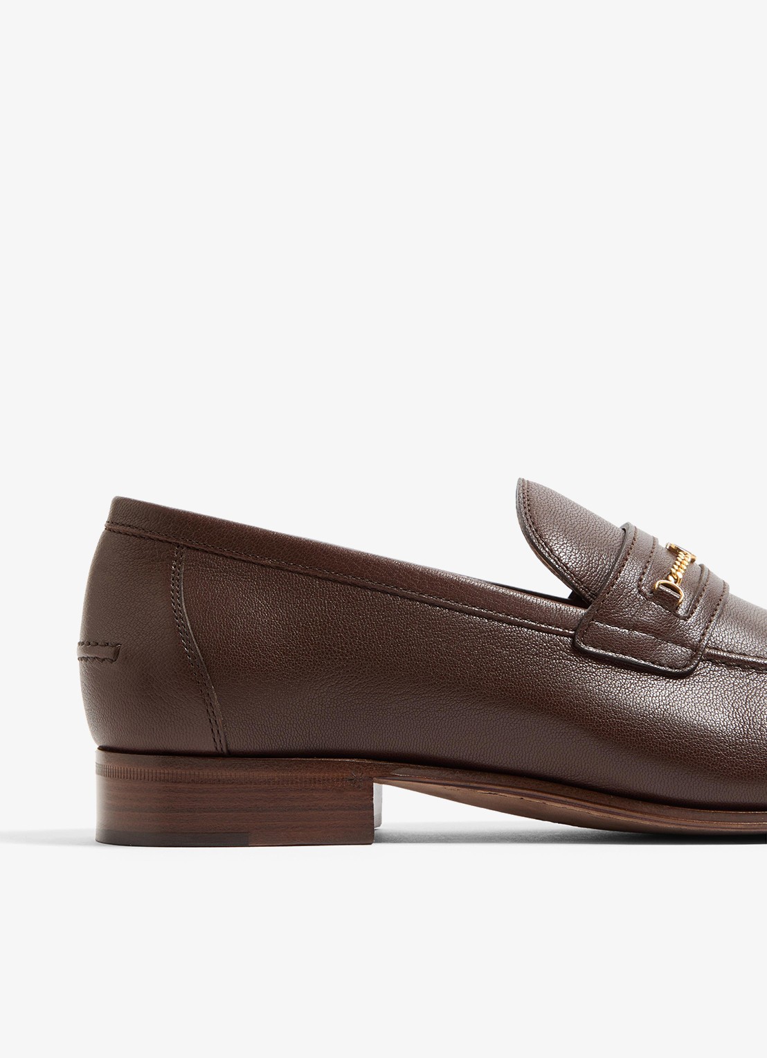 Valentino Garavani Loafer van geitenleer - detail 4 bruin