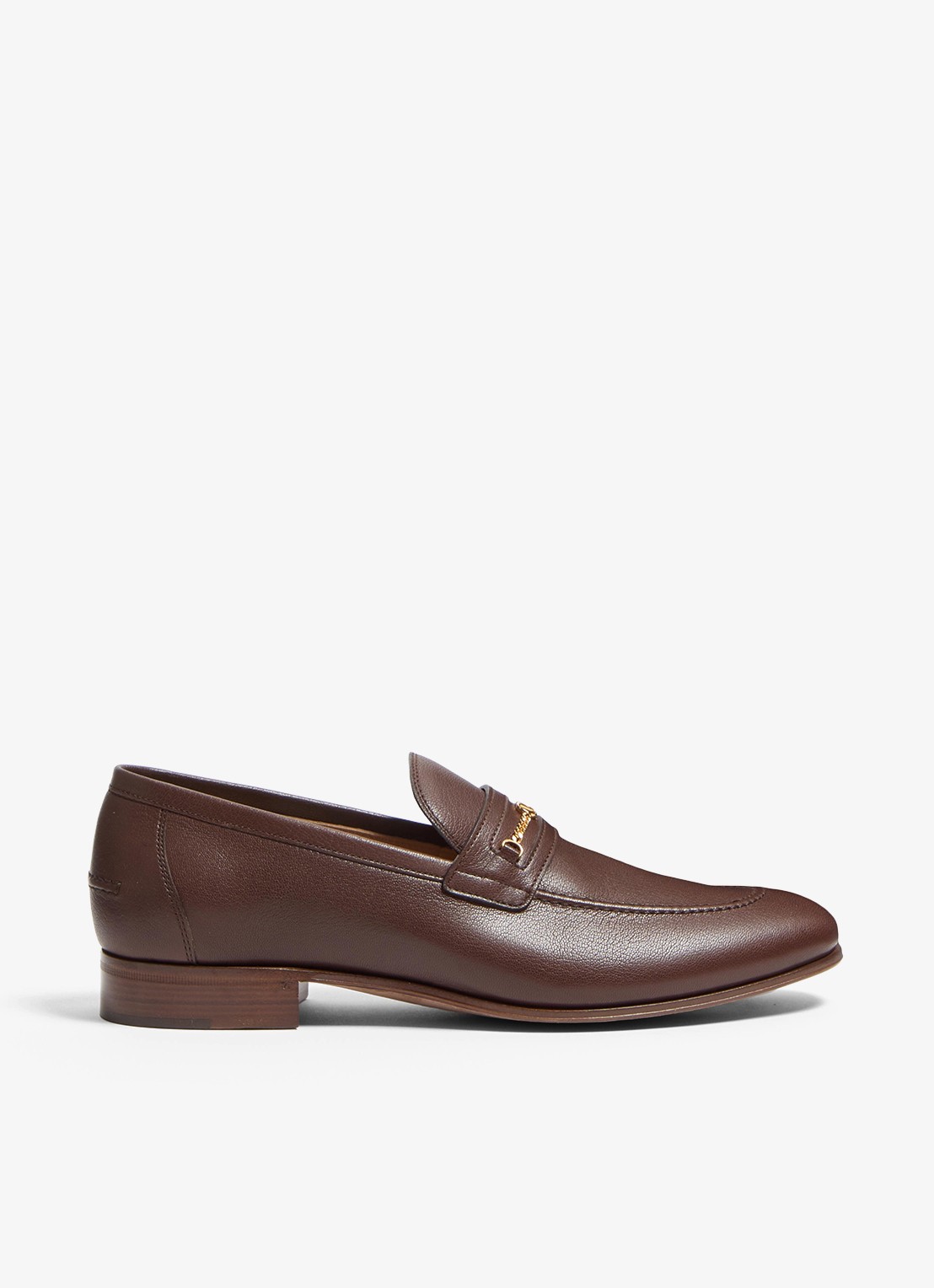 Valentino Garavani Loafer van geitenleer - voorkant 6 bruin