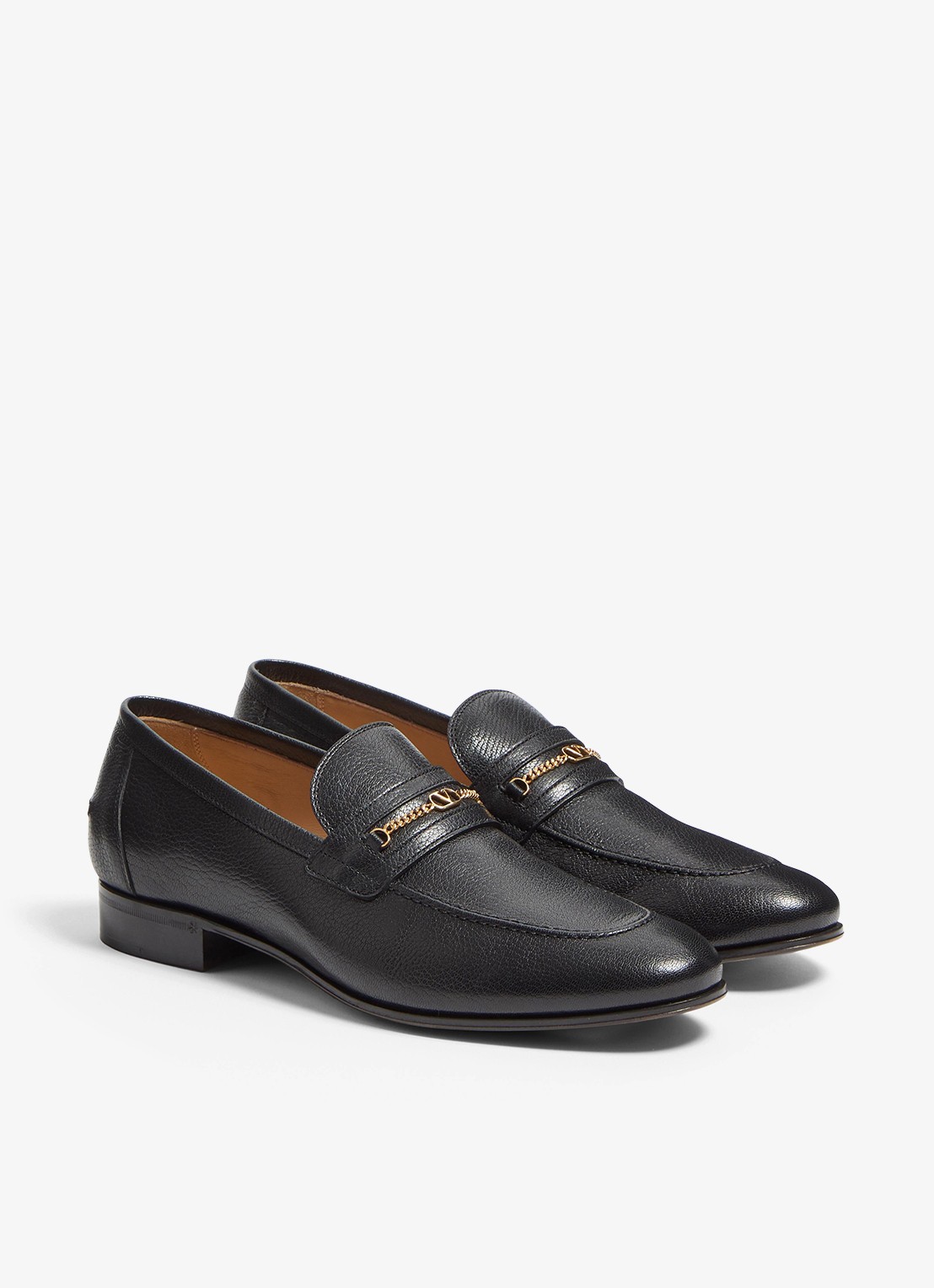 Valentino Garavani Loafer van geitenleer - detail 3 zwart