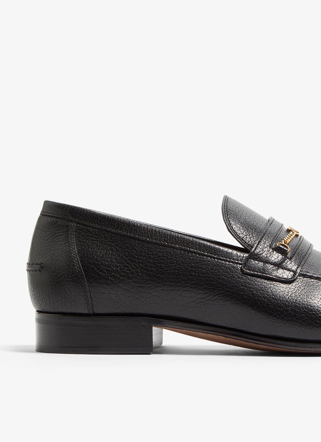 Valentino Garavani Loafer van geitenleer - detail 6 zwart