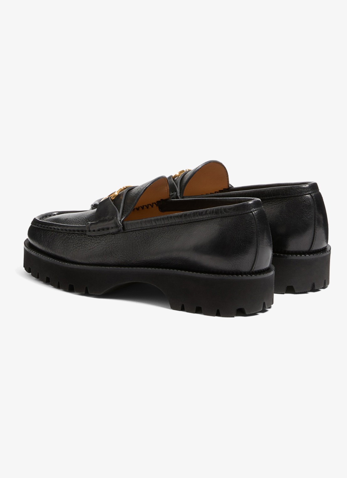 Valentino Garavani Loafer van leer - achterkant 6 zwart