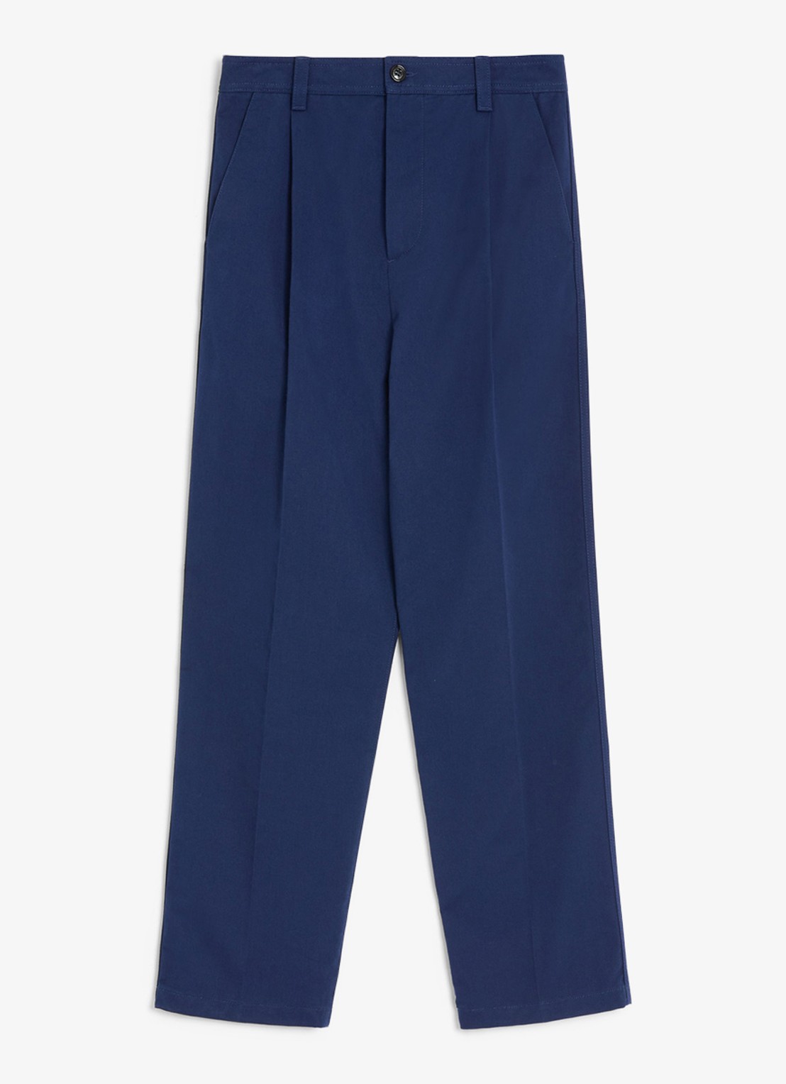 Valentino Garavani Loose fit chino met steekzakken - voorkant donkerblauw