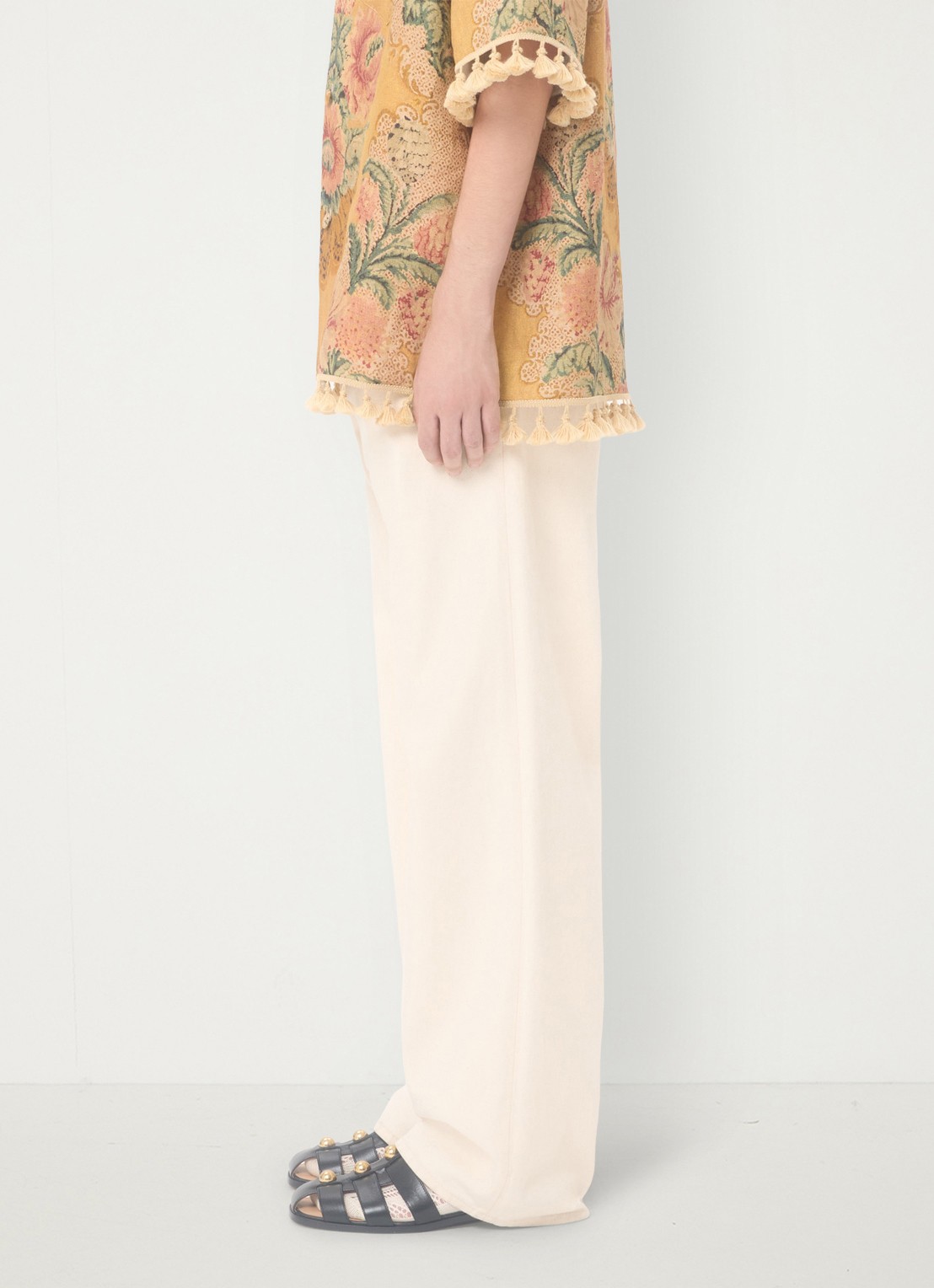 Valentino Garavani Loose fit jeans met gekleurde wassing - detail 5 creme