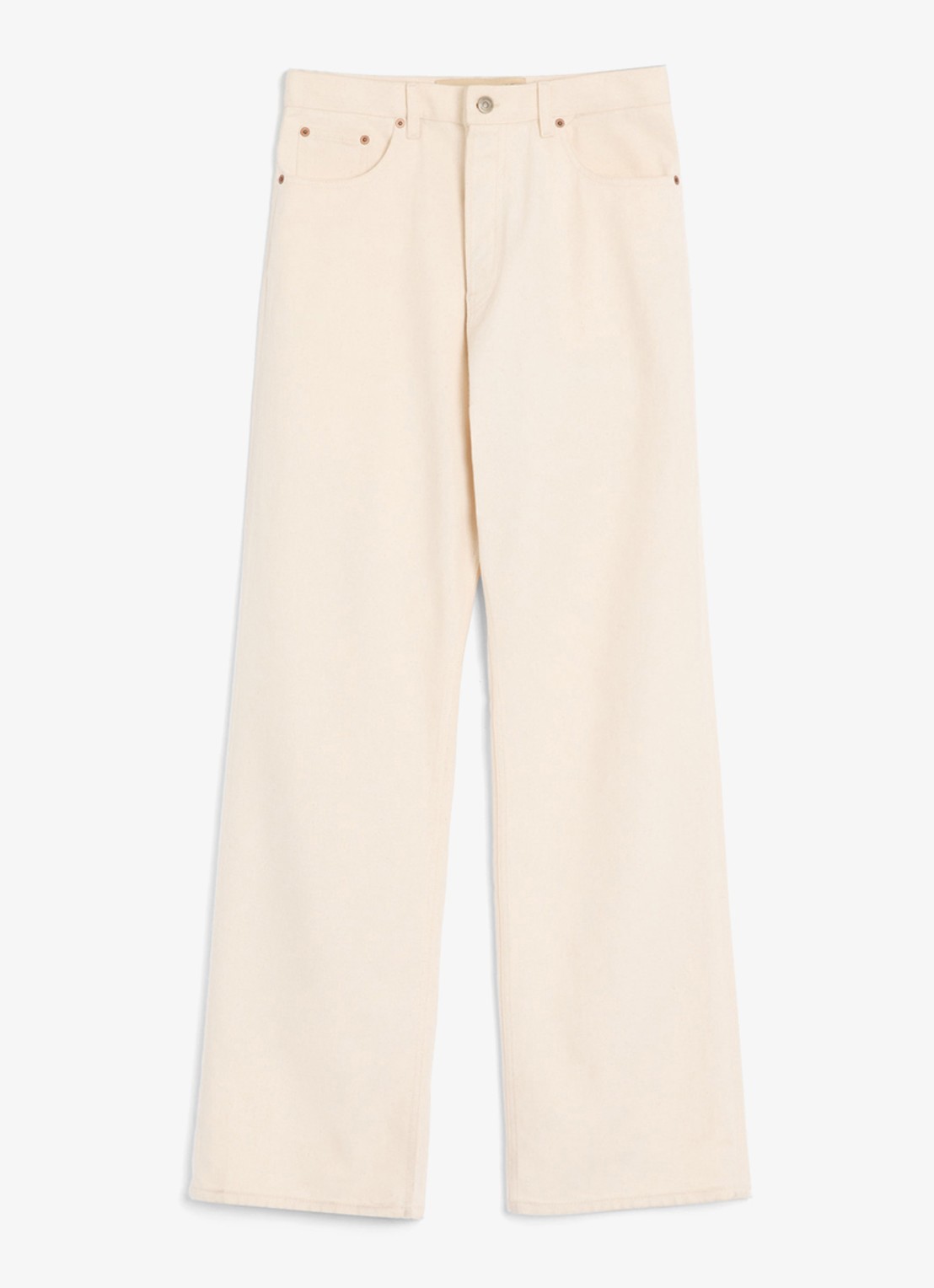 Valentino Garavani Loose fit jeans met gekleurde wassing - voorkant creme