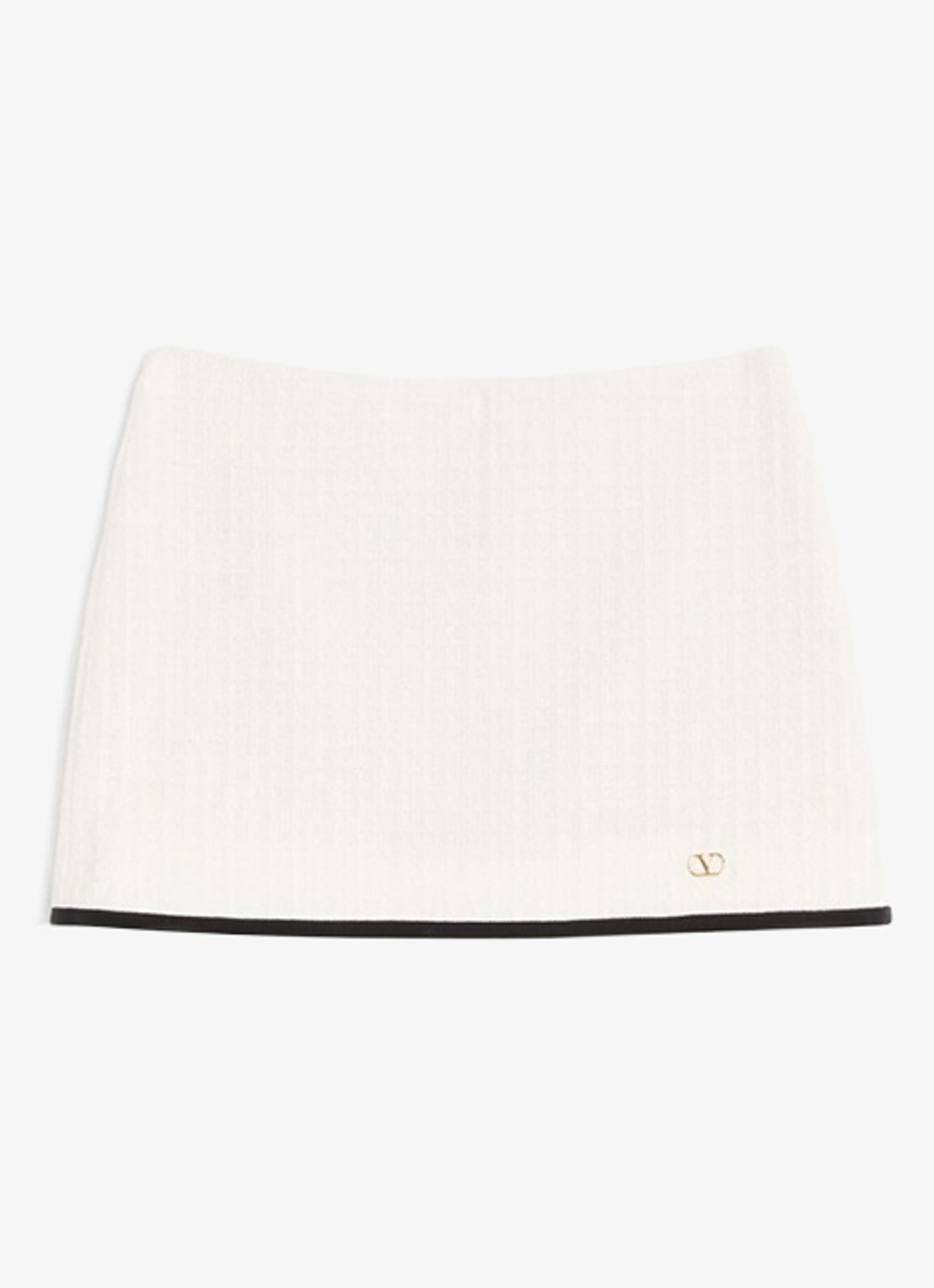 Valentino Garavani Minirok met tweed-look - voorkant 5 wit