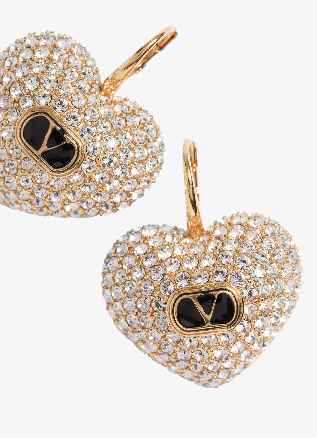 Valentino Garavani Oorhangers met logo - detail 2 goud