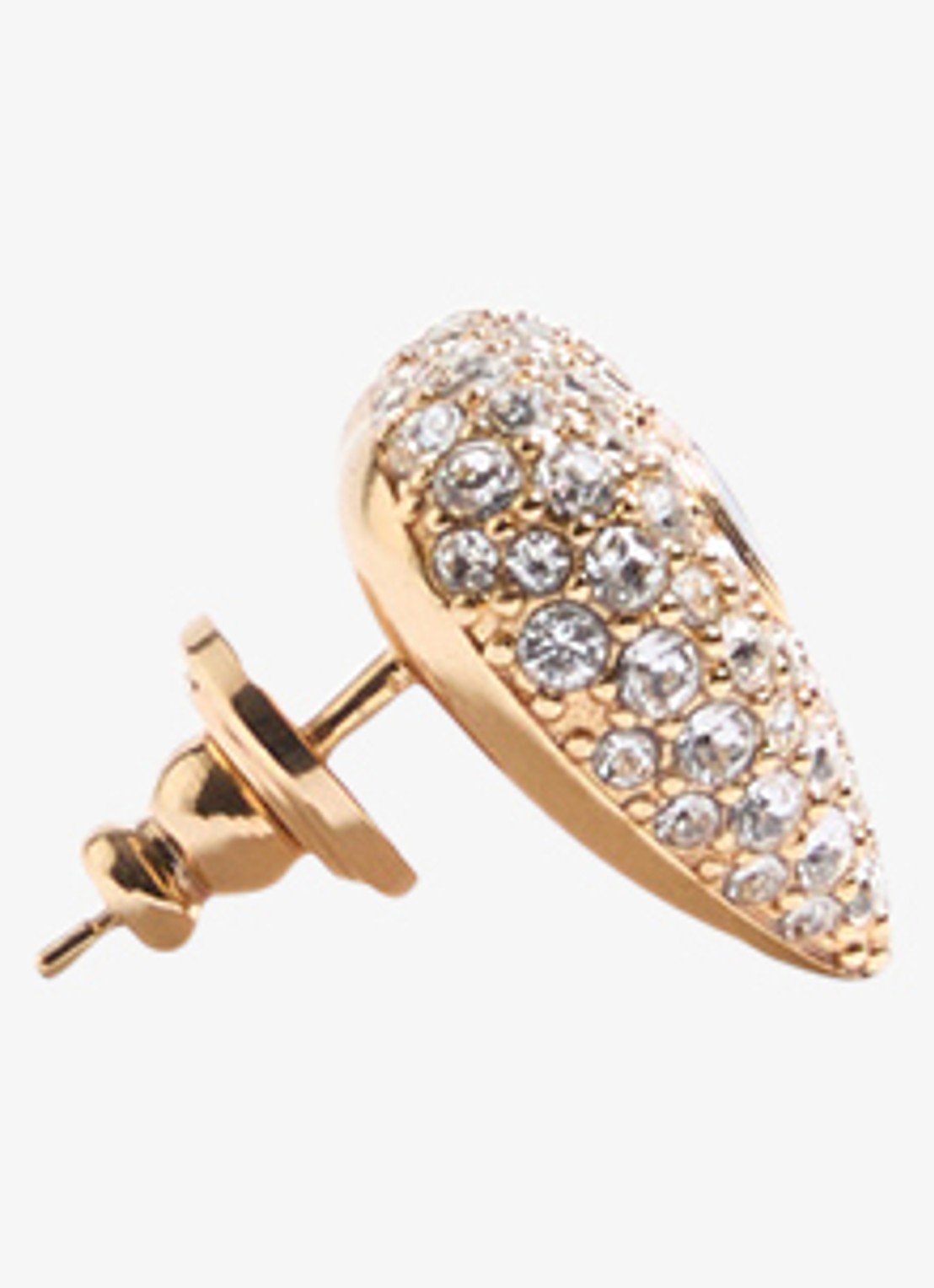 Valentino Garavani Oorstekers met logo en strass - detail 2 goud