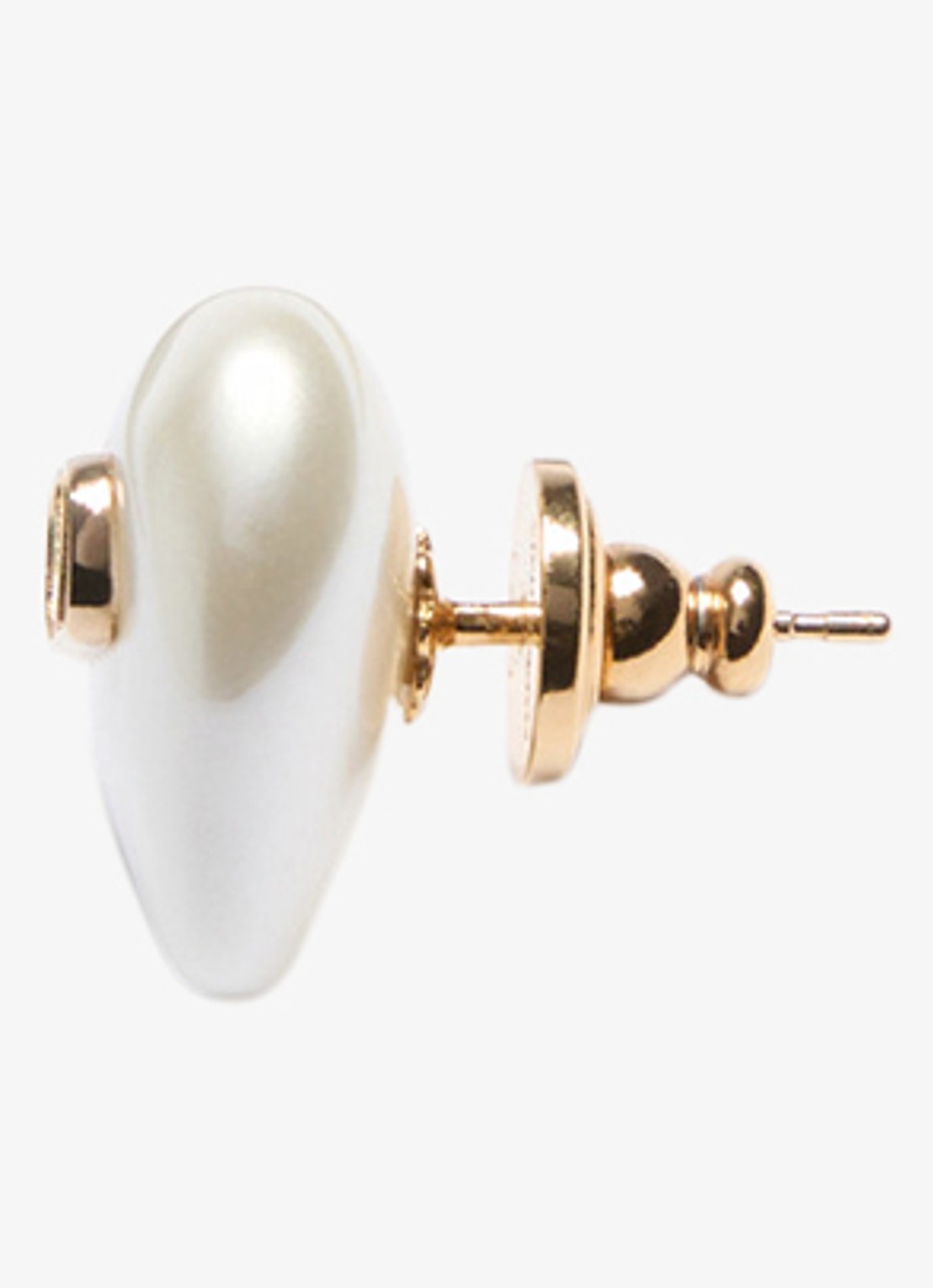 Valentino Garavani Oorstekers met logo - detail 5 creme