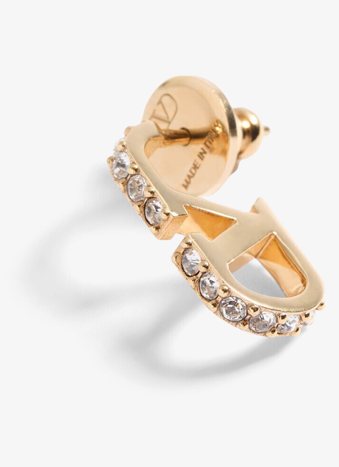 Valentino Garavani Oorstekers met logo - detail 3 goud