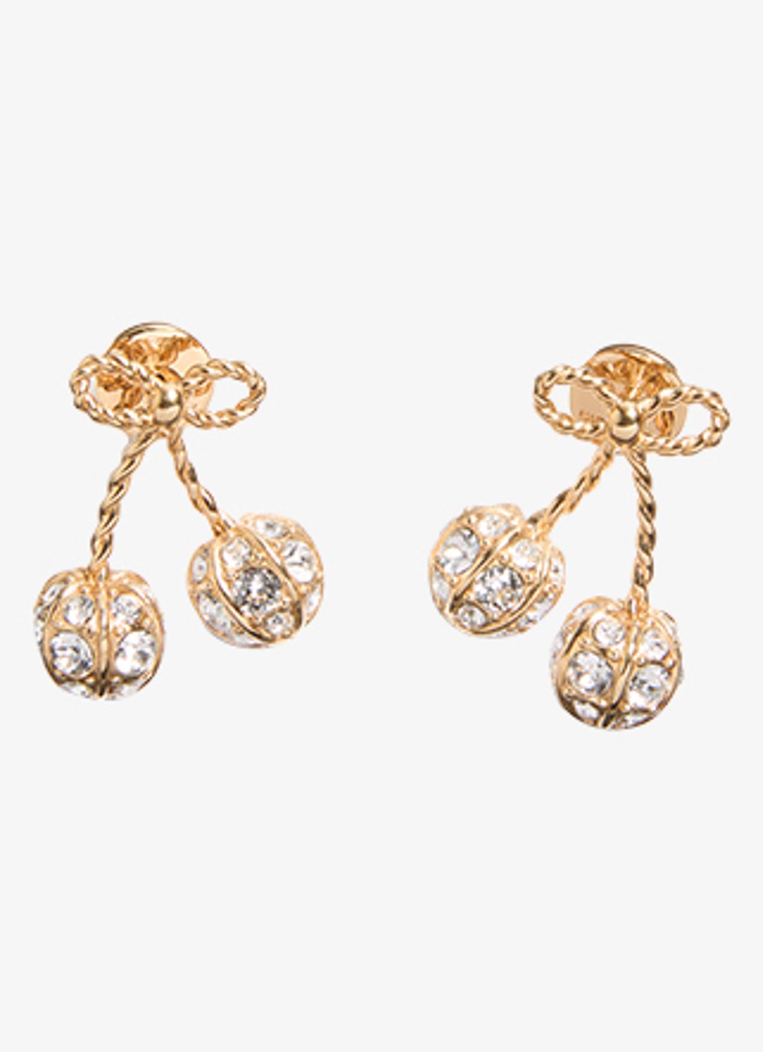 Valentino Garavani Oorstekers met strass - voorkant 3 goud