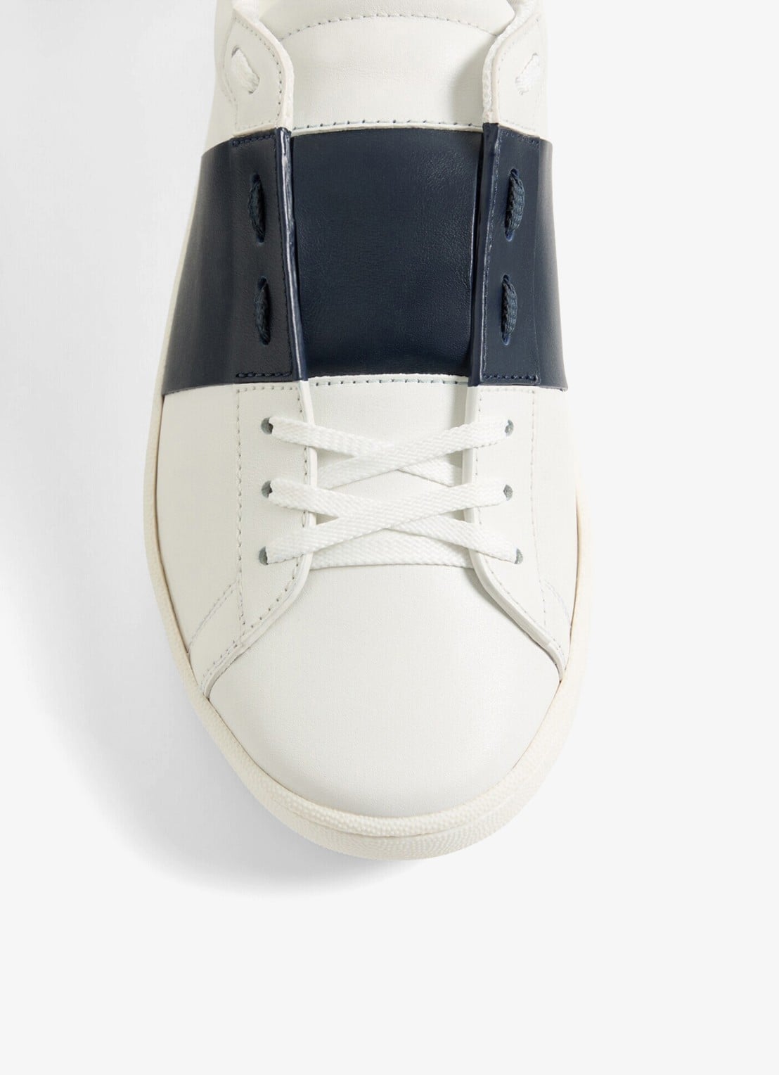 Valentino Garavani Open Royco sneaker van kalfsleer - detail 3 wit
