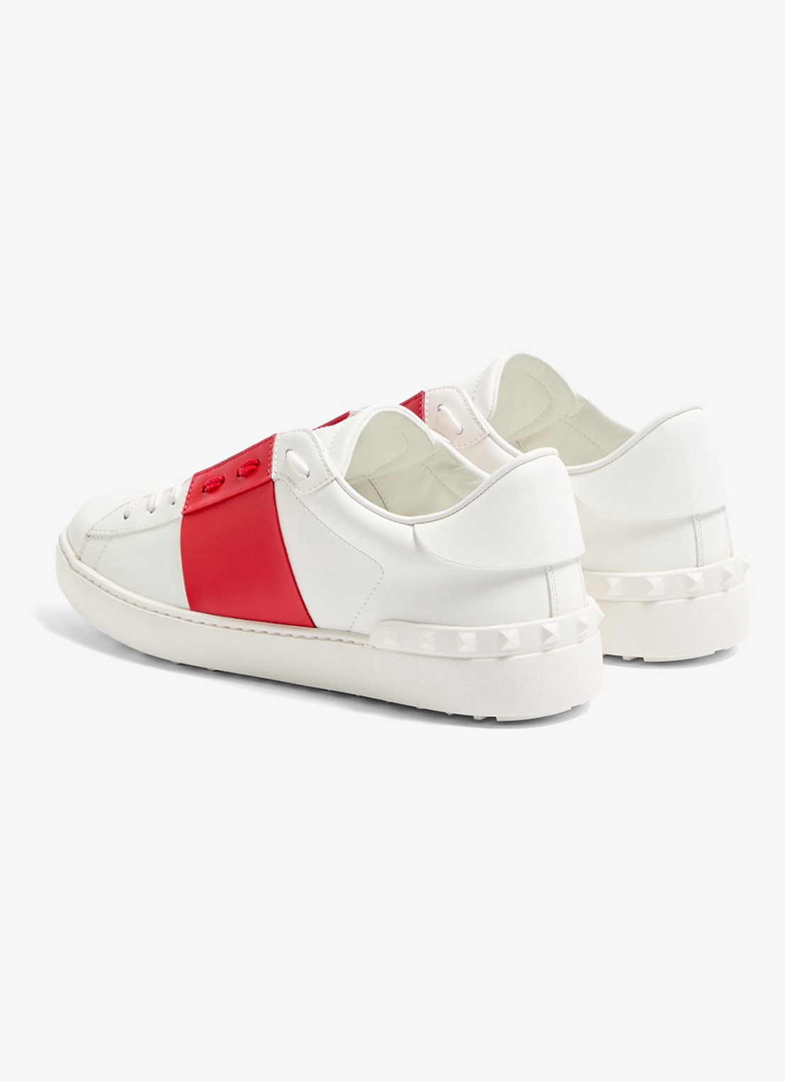 Valentino Garavani Open sneaker van kalfsleer - achterkant wit