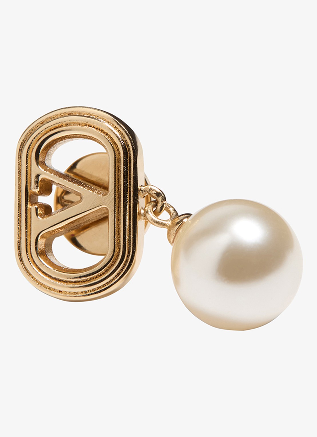 Valentino Garavani Ovalette oorstekers met hanger - detail 2 goud