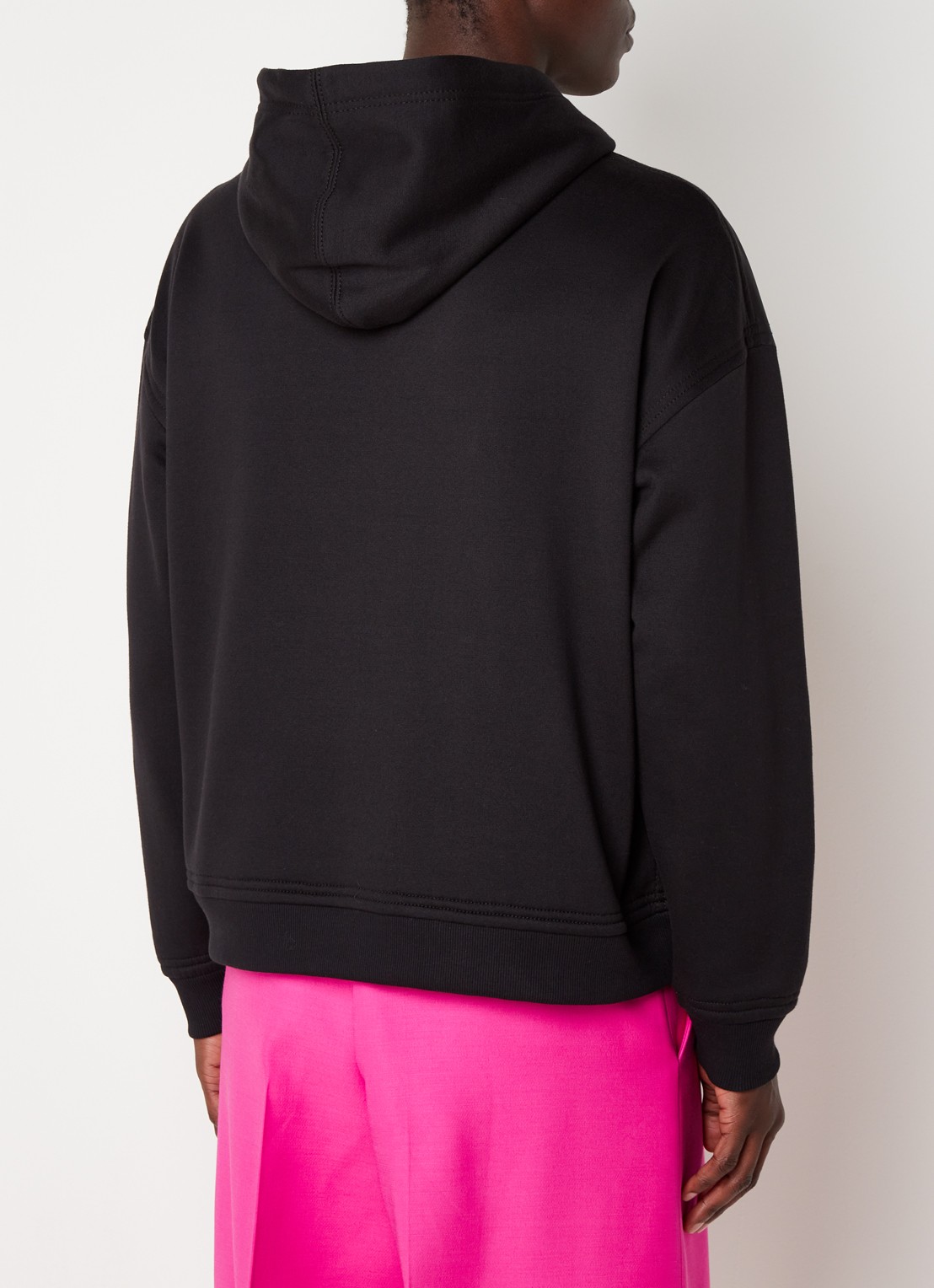 Valentino Garavani Oversized hoodie met stud - achterkant 3 zwart