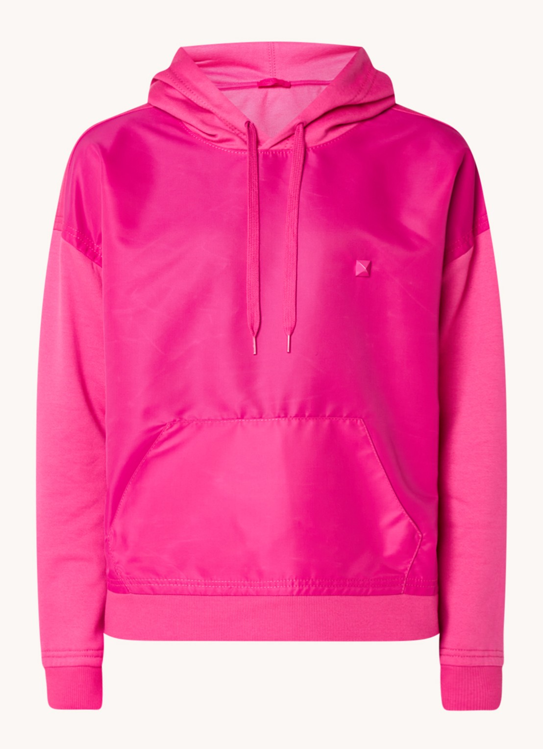 Valentino Garavani Oversized hoodie met stud - voorkant 4 roze