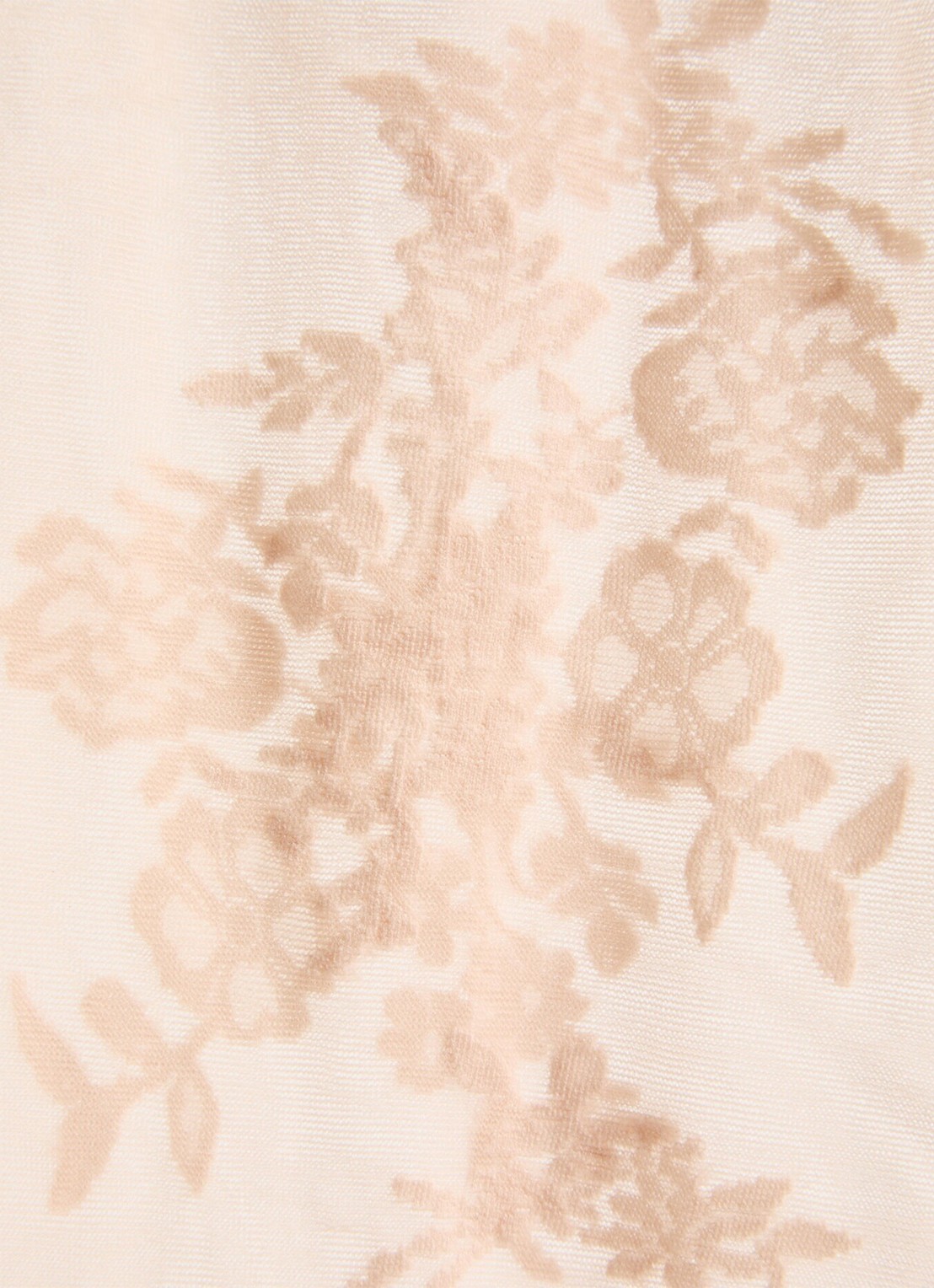 Valentino Garavani Panty van kant met logoband - detail creme