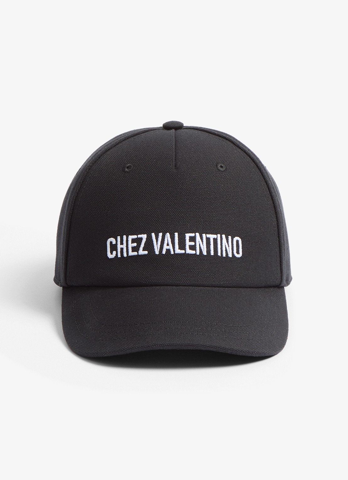 Valentino Garavani Pet met logoborduring - voorkant 2 zwart