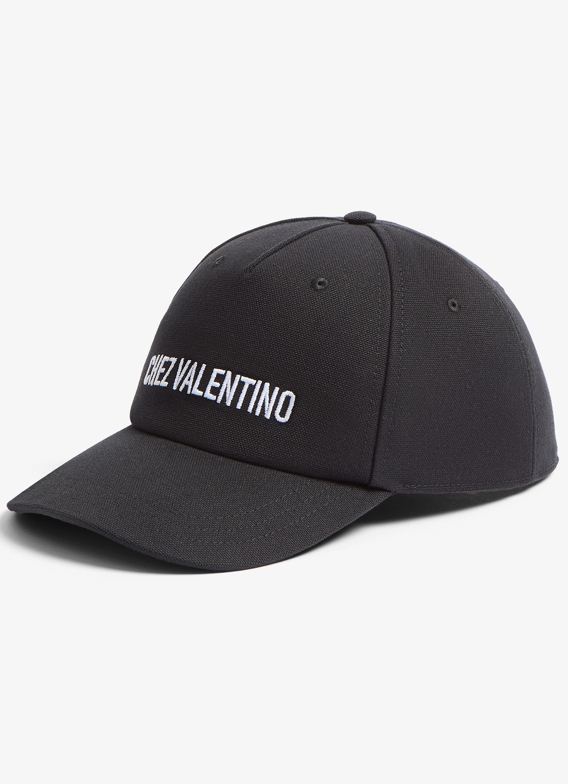 Valentino Garavani Pet met logoborduring - voorkant 3 zwart